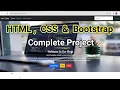 Complete HTML CSS and Bootstrap Project Part 2 Create Websites Using HTML CSS Beginners