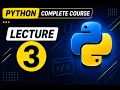 Python Programming Course for Beginner Lecture 3