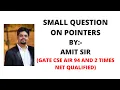 5 small question on pointers