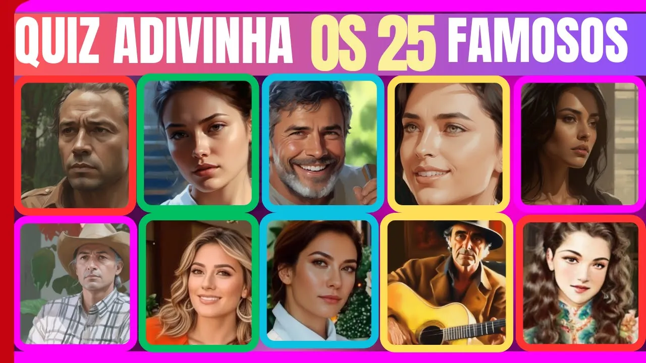 QUIZ ADIVINHA OS FAMOSOS EM 10 SEGUNDOS | Será que Você Consegue? QUIZ DO SABER?