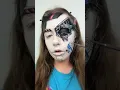 Robot makeup tutorial exposed wire mechanical robot girl makeup facepaint