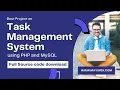 Task management system in php Ticketing system in php source code Source Code Projects