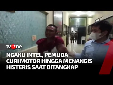 Pura-Pura Jadi Intel Untuk Gasak Motor, Pelaku Menangis saat Ditangkap