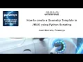 Geometry Template in JMAG using Python Scripting