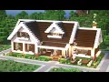 Minecraft How To Build a Suburban House Tutorial