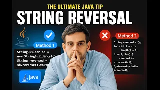 Reverse a String in Java 2 Easy Methods Loop StringBuilder