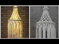DIY Macrame Lamp Shade - Macrame Tutorial for beginner by TNARTNCRAFTS