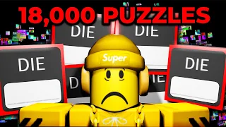 I ATTEMPTED ROBLOX'S BIGGEST PUZZLE GAME...