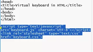 Creating A Virtual Keyboard With HTML