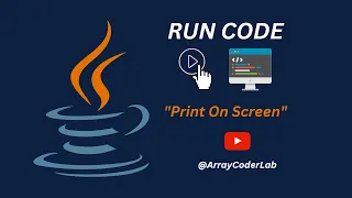 Your First Print on Screen - Java Edition Java Programming Tutorial