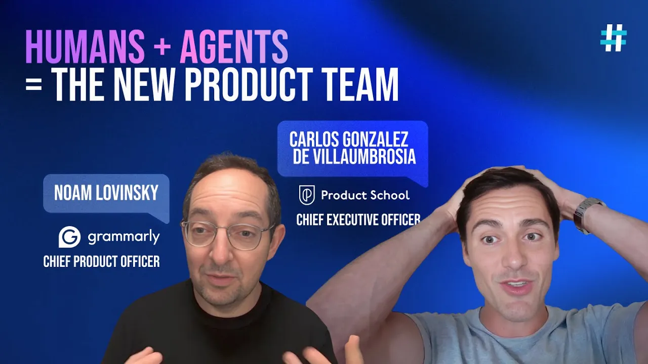 Video: AI 25' Noam Lovinsky (PODCAST) - Building a High-Performance Product Team of Humans and Agents - YouTube thumbnail