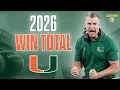 Miami 2026 Season Hurricanes Win Total Predictions Cover 3 College Football
