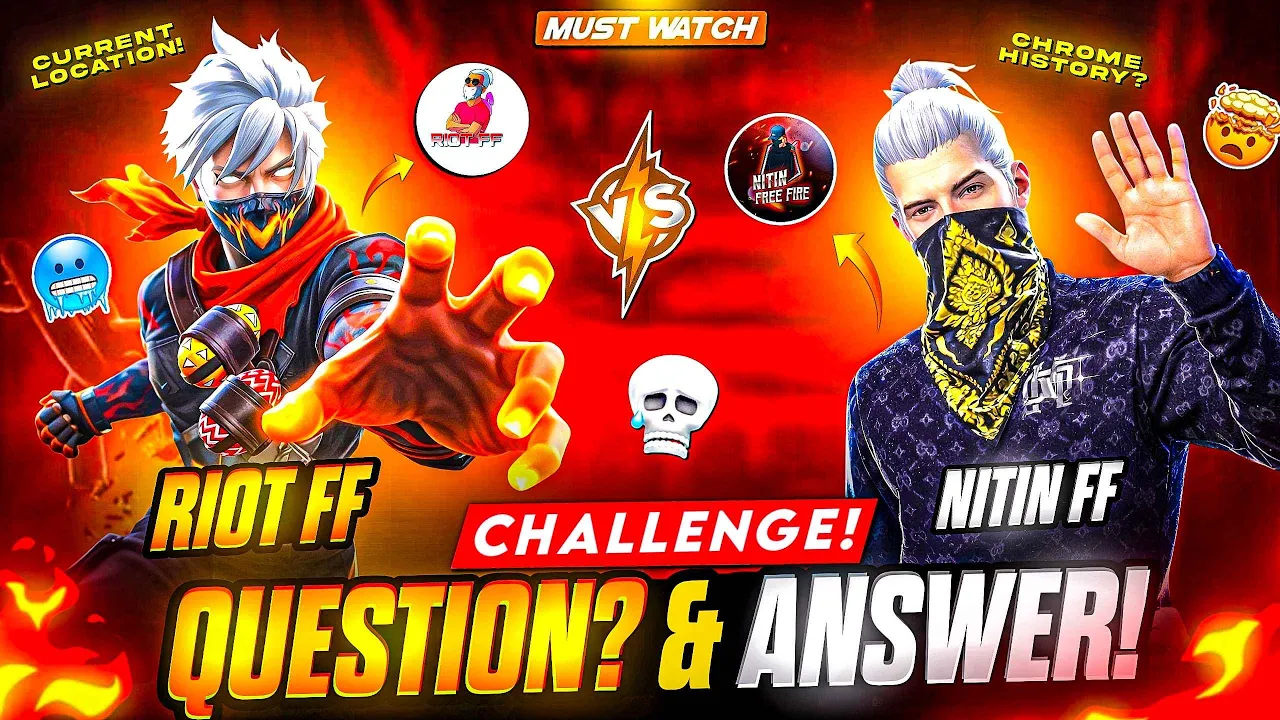 RIOT FF vs NITIN FF | Ye Kya Puch Liya💀?