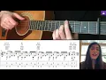 Apple Pie by Lizzy McAlpine guitar transcription (Featuring Emma Freeman)