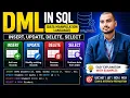 DML Data Manipulation Language in SQL INSERT UPDATE DELETE SELECT Explained in Hindi