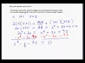 22g Solve word problems consecutive integers Quadratic Equations example 2