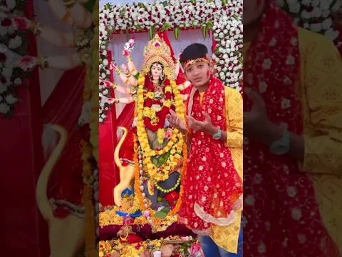 Visarjan maa chali 🙏🌺😢 #shorts #shortsfeed #youtubeshorts #navratri