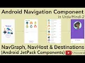 2 - Creating Navigation Graph NavHost Destinations Android Navigation Component U4Universe
