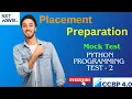 Placement Preparation Mock Test Module - 2 Python Programming CCBP Next Wave 2023