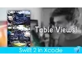 Working with Table Views Swift 2 in Xcode 7