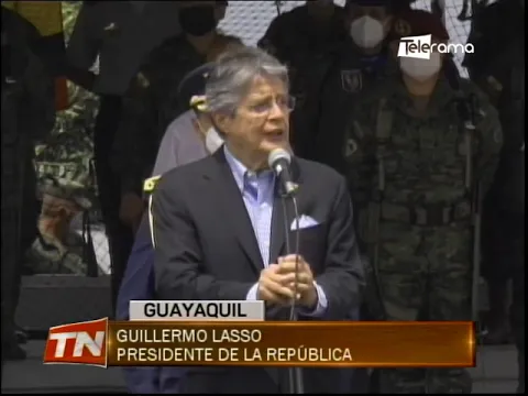 El mandatario reiteró el apoyo a las FF.AA. en la lucha contra la inseguridad