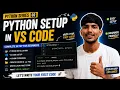 Python Setup in VS Code Install Python VS Code Python Course Ep 1