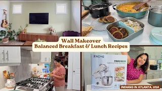 living area wall makeover u0026 healthy breakfast lunch recipes my new zacme stand mixer lunch idea
