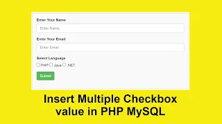 How to insert checkbox value in PHP and MySQL with Source Code
