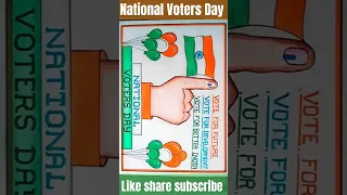 National Voters day drawing Election Drawing