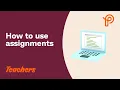 Prodigy Teachers How to use assignments