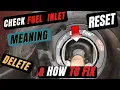 what does check fuel fill inlet mean on a 2012 ford fusion