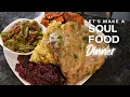 Soul Food Smothered Pork Chops Cornbread Dressing Green Beans