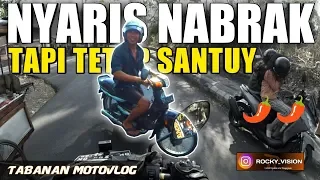 nyaris tabrakan motor tapi tetap santuy daily vlog 8 tabanan motovlog 26