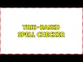 Trie-based spell checker