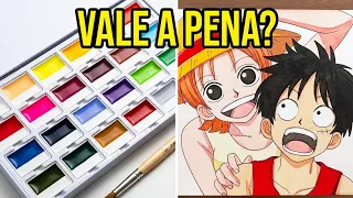 TESTANDO PELA PRIMEIRA VEZ A AQUARELA DA FUUMUUI