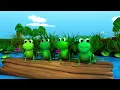 5 Little Speckled Frogs |  Nursery Rhymes & Kids Songs - ABCs and 123s | Learn with Little Baby Bum