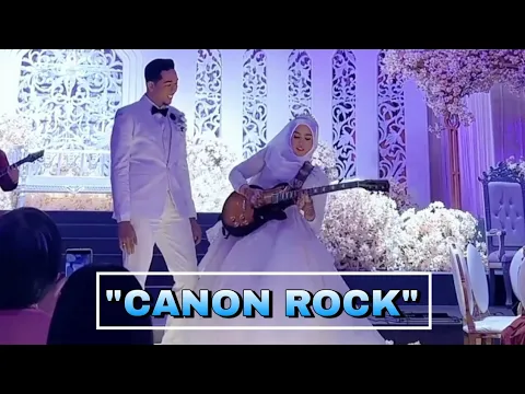 Download MP3 VIRAL‼️Bride Shows Off Her Guitar Playing Skills, Exciting Netizens (Canon Rock)