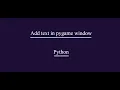 PyGame Tutorial How to Add Text in PyGame Window Display Text in PyGame Window and Mp3 File