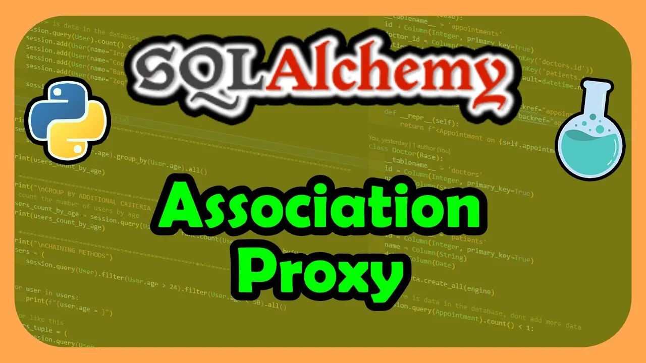 Python SQLAlchemy ORM - Association Proxy