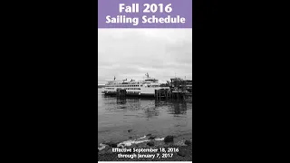 Ferry schedule of WSDOT