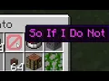 World's Smallest Violin but every line is a Minecraft item