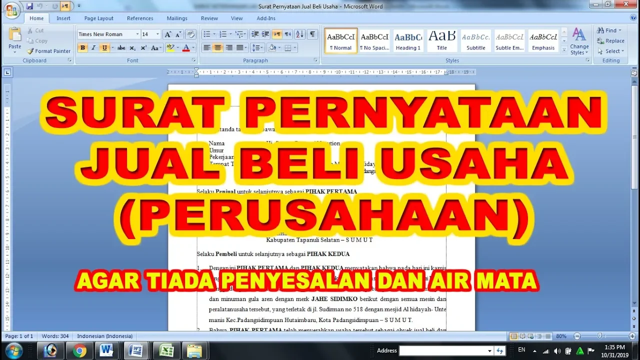 Sebuah transaksi jual beli barang, khususnya barang bergerak, dapat dilakukan secara lisan. Namun un. 