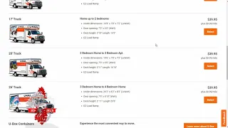 Which Size U Haul Truck Should You Rent