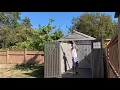 Rubbermaid shed assembling - roof