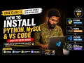 CBSE Class 12 Computer Science Project Episode 1 Install Python VS Code MySQL