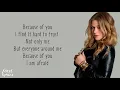 Download Lagu Kelly Clarkson - Because Of You  - Lyrics