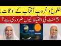 Sunrise Sunset Times Why You Should Keep a 5-Minute Precaution Maulana Samiruddin Qasmi England