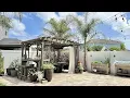 Backyard Upgrade Idea Yardistry Madison 10 x 14 Pergola with Built-In Bar Sun Shade