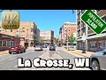 Driving Around Downtown La Crosse Wisconsin in 4k