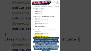 Interface Segregation Principle in Java